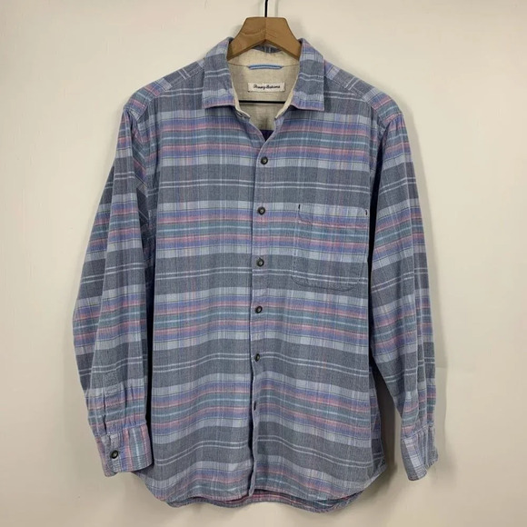 Tommy‎ Bahama Men's Becket Bay Cord Button Up Cotton Casual Shirt Size M - Picture 1 of 12